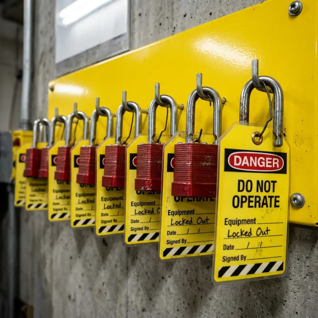 Standardization of lockout and tagging for industrial maintenance.