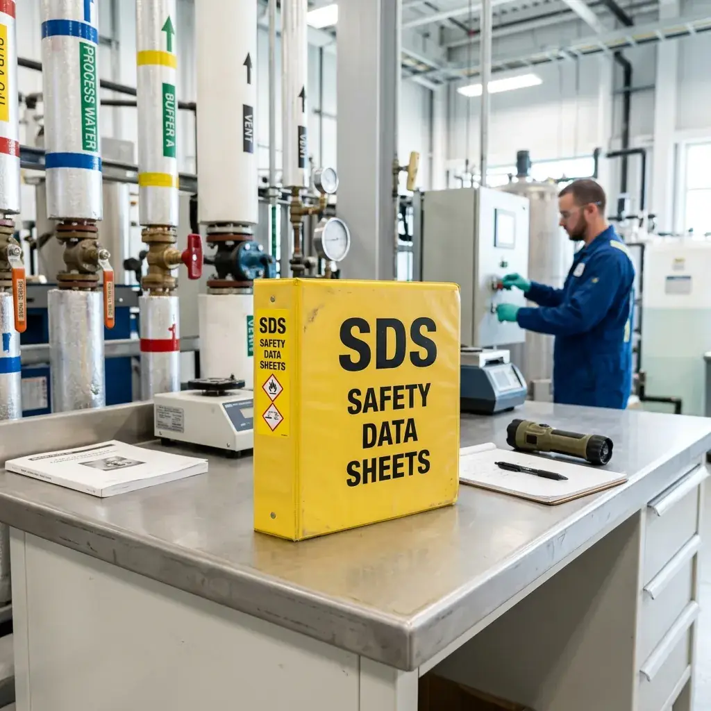 SDS management according to international safety standards.