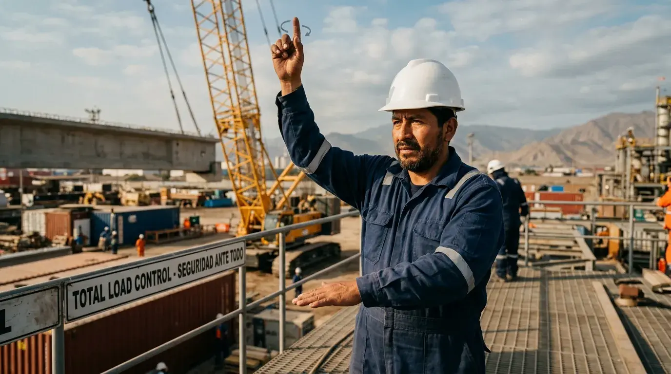 Safe rigging and lifting maneuvers course for accredited operators and riggers.