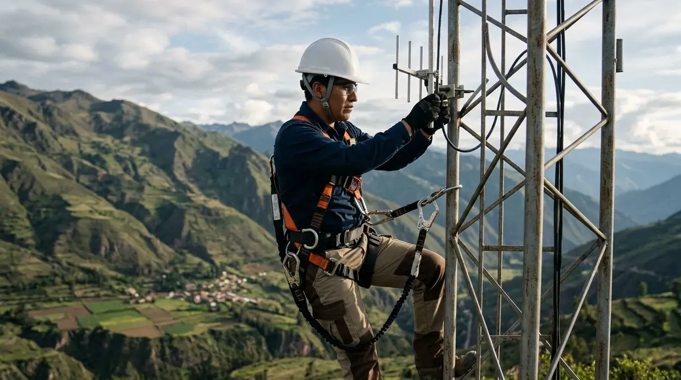 Specialized Grupo Inproser training in safety for work at heights.