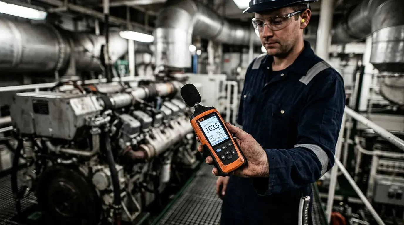 Noise and vibration measurement by Grupo Inproser experts to reduce hearing risk.