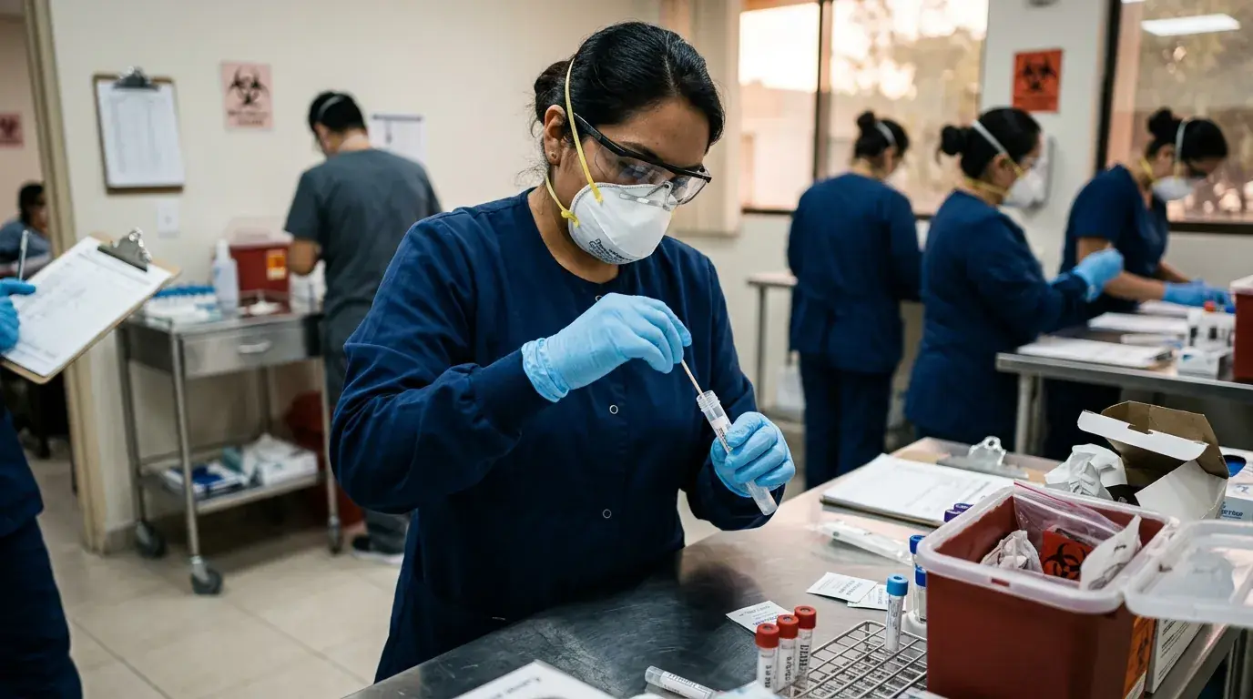 Professional biological monitoring by Grupo Inproser to ensure sterile work environments.